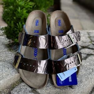 BIRKENSTOCK ARIZONA SPECTRAL TRUFFLE UNISEX SIZE 38 NARROW ( W 7, M 5 )